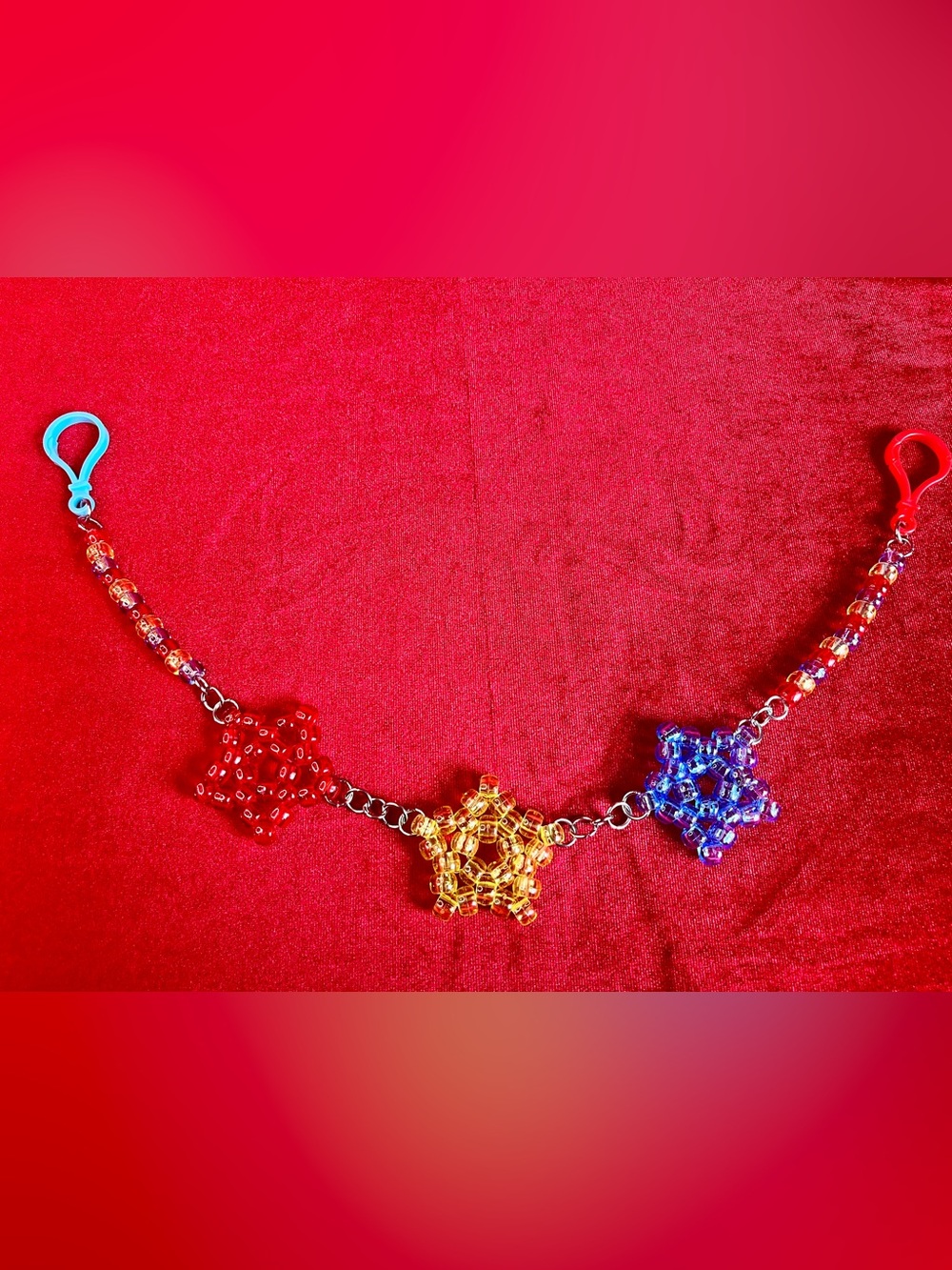 Transparent Primary Stars Clown Belt Chain ⭐️